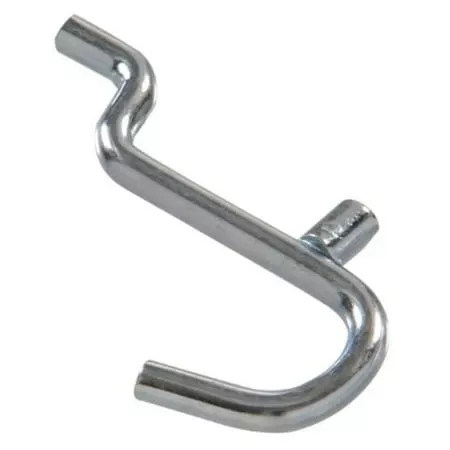 .207 X 1-1/2 Inch Curved Peg Hook, Zinc Plated Hillman Hook And Eye 852676