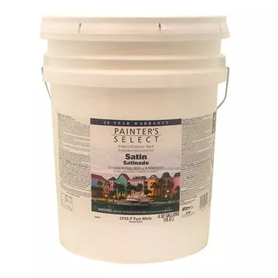 Acrylic Latex Paint, Interior/exterior, Satin Pastel Base, 5 Gallons
