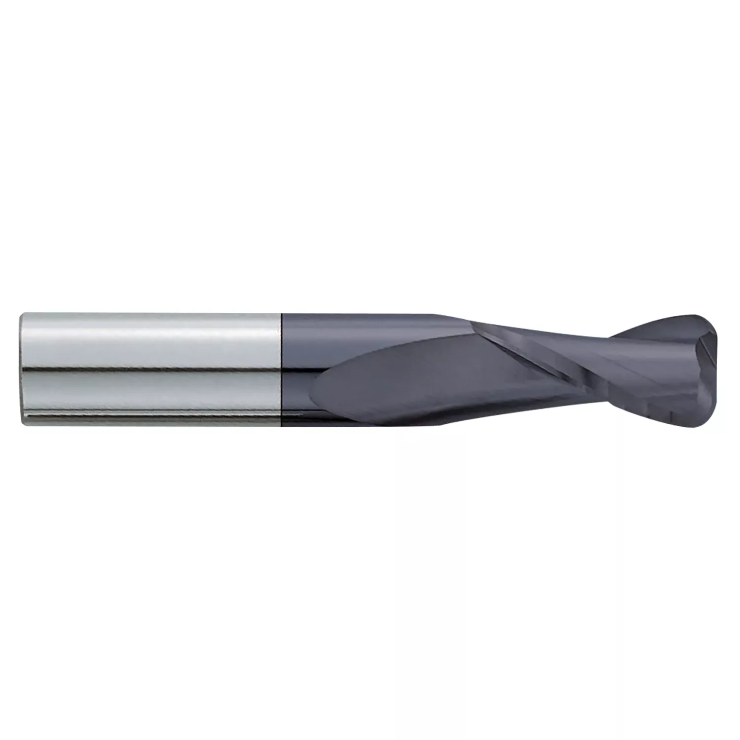 GARR 79587 Corner Radius End Mill - 1/16 in Dia Cutter, 2 Flute,1/4 in LOC,0.01 in CR, 1/8 in Shank,1-1/2 in OAL, TiAlN Coated