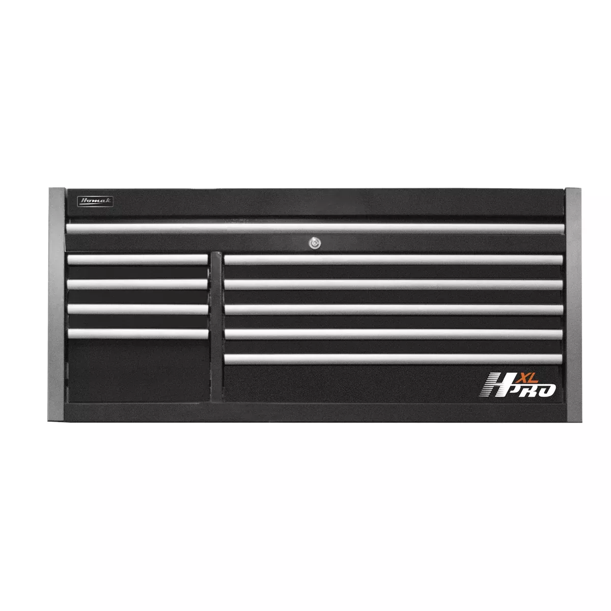 Homak Manufacturing 60 in. HXL 9-Drawer Top Chest - Black