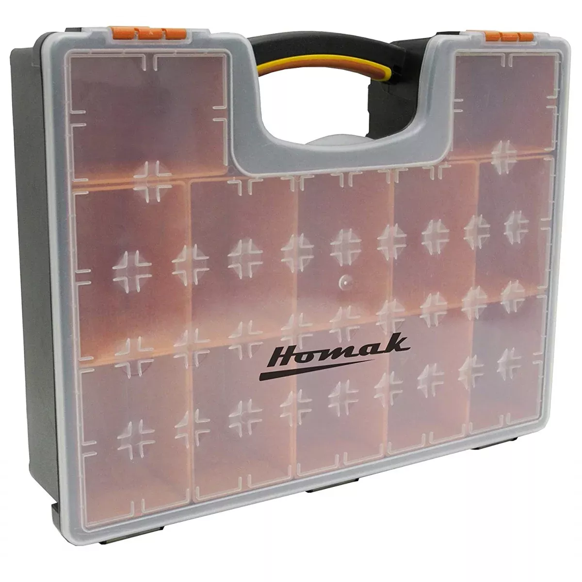 Homak Manufacturing Plastic Organizer 12 Removable Bins