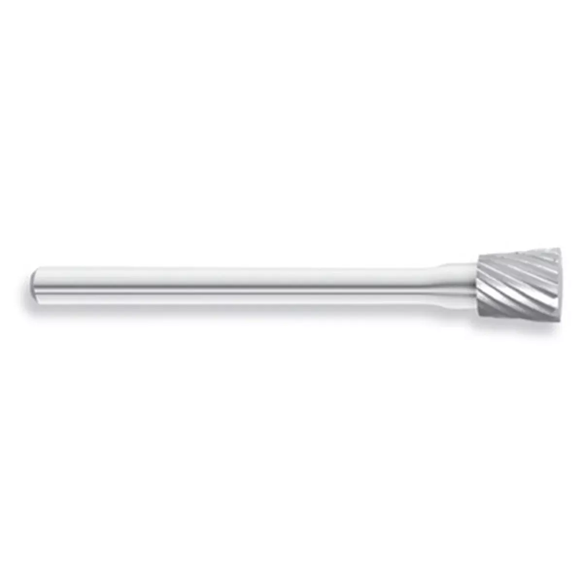 HTC Tool SN-51 Solid Carbide Burr; Inverted Cone Shape; 10 Degree Angle; Single Cut