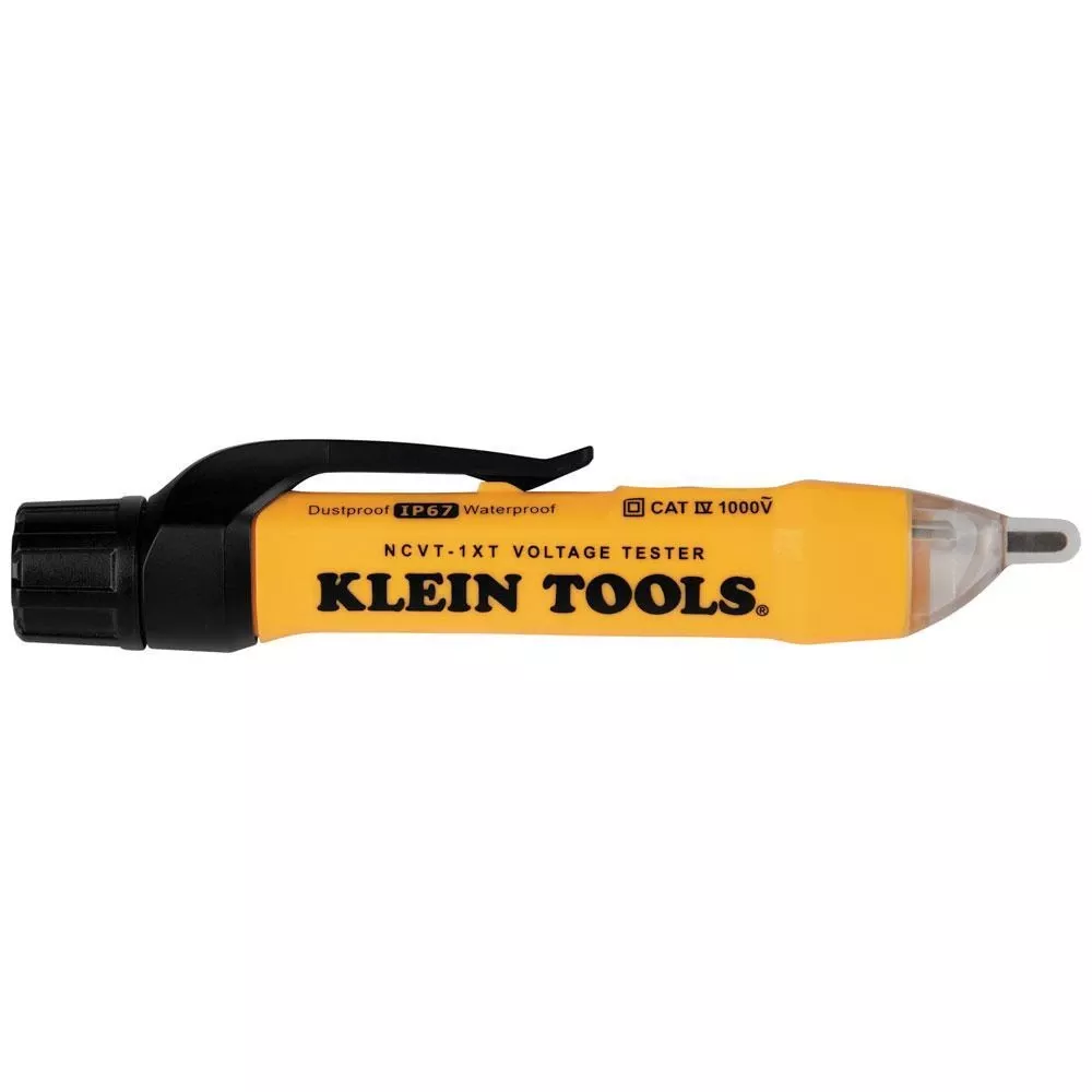 Klein NCVT1XT Non-Contact Voltage Tester Pen, Batteries, 70 to 100 % Accuracy, 70 to 1000 VAC Max