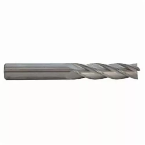 M.A. Ford TuffCut GP 12215750 Center Cutting Extended Length Square End End Mill, 4 mm Dia Cutter, 25 mm Length of Cut, 4 Flutes, 4 mm Dia Shank, 64 mm OAL, Uncoated