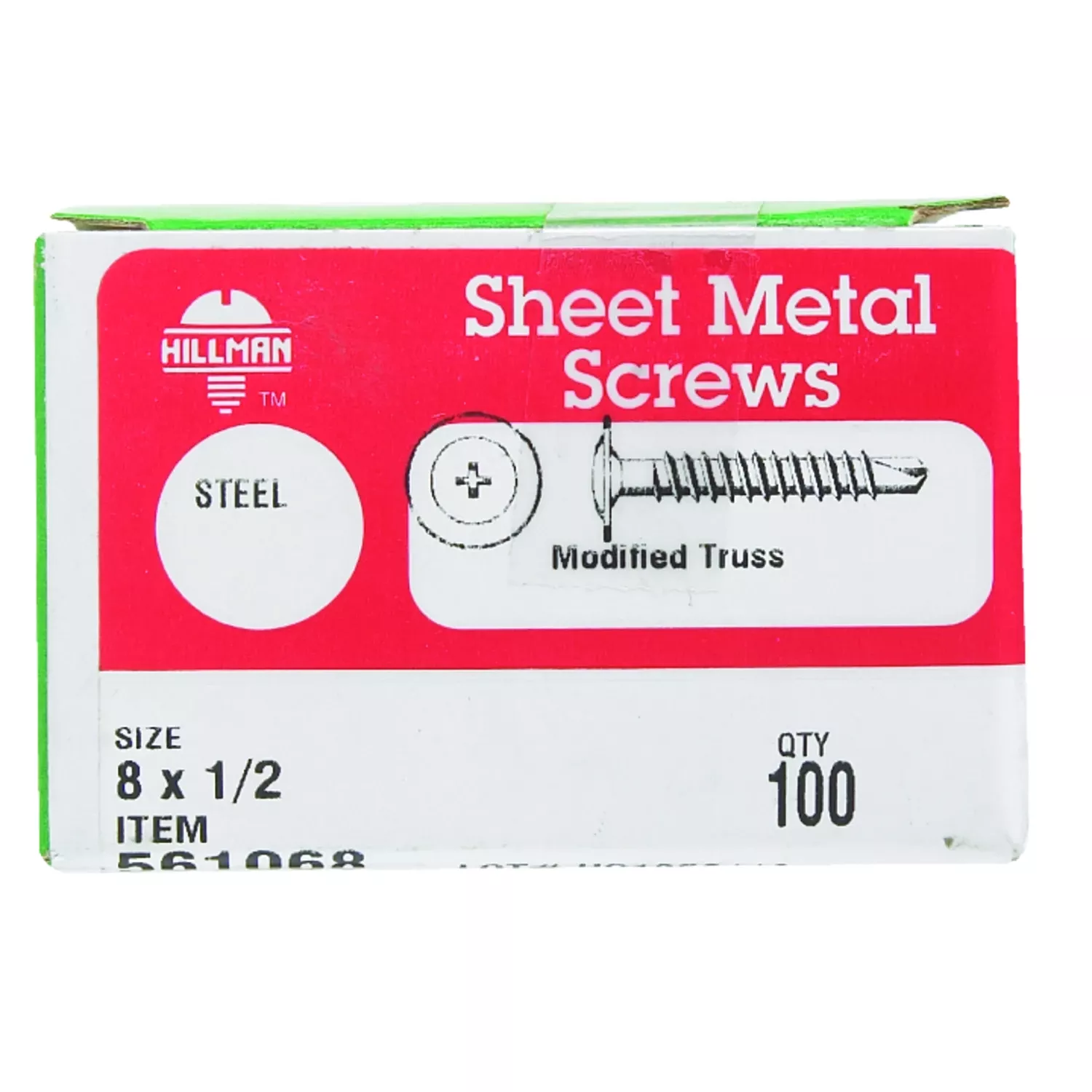 No. 8 Ga. X 1/2 In. L Phillips Truss Head Self-drilling Screws 100 Pk