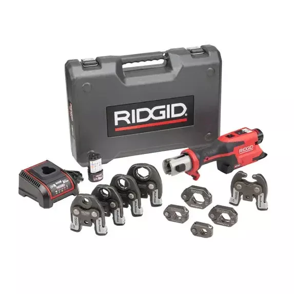 Ridgid 78208 RP 251 Press Tool Battery Kit with ProPress Rings & Jaws (1/2″-1-1/4″) and C1 Actuator